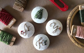 Hand Embroidered Fridge Magnets