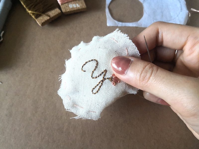 Step 6B - Hand Embroidered Fridge Magnets