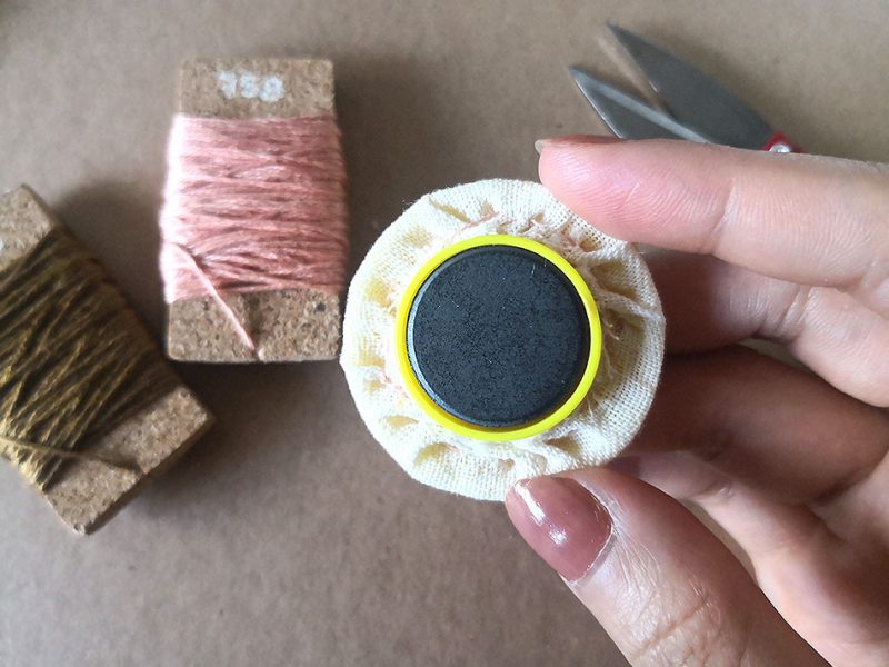 Step 7B - Hand Embroidered Fridge Magnets