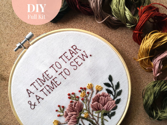 DIY Hand Embroidery Kit - A Time to Sew