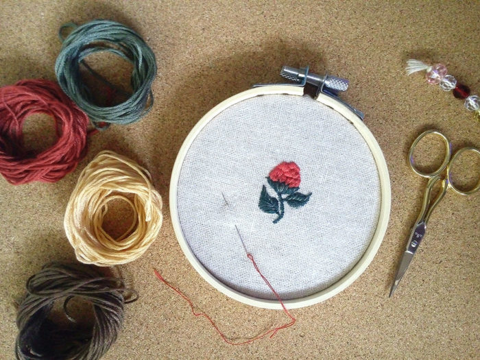 Heartily Handcrafted - Floral Hand Embroidery Workshop