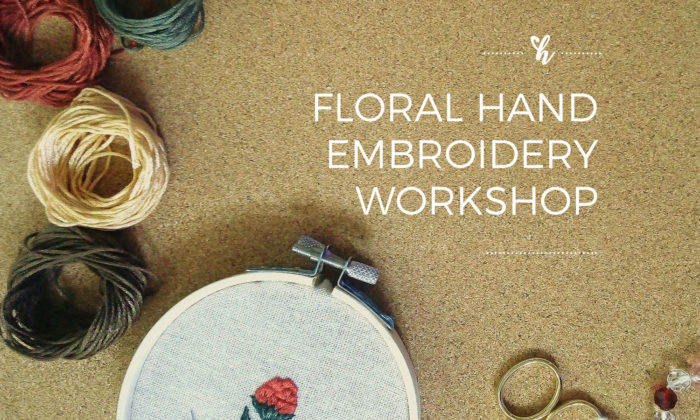 Heartily Handcrafted - Floral Hand Embroidery Workshop