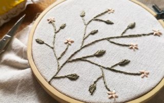 Simple Floral Hand Embroidery Using 3 Stitches