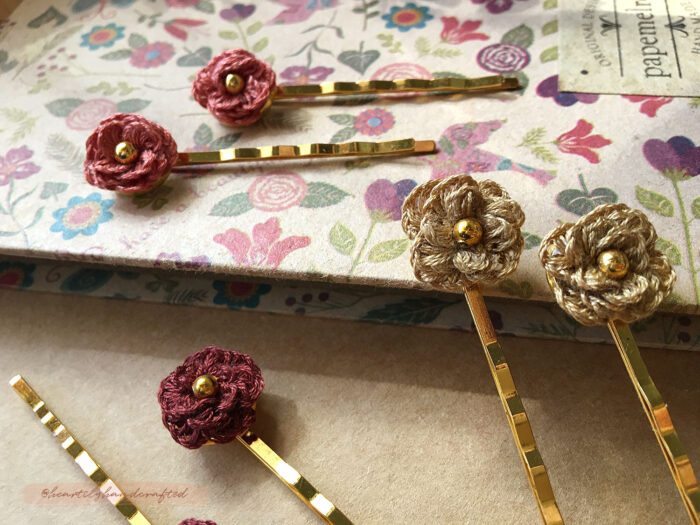 Handmade Embroidered Hairpins