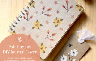 Weekend Crafting: Painting my DIY Kraft Journal Cover