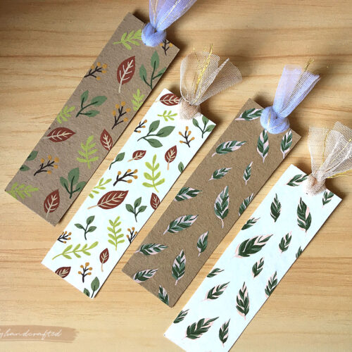 Hand Painted Botanical Bookmarks